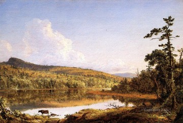 北湖の風景 ハドソン川のフレデリック・エドウィン教会の風景 Oil Paintings